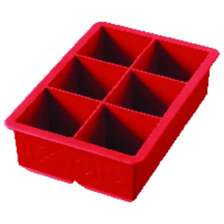 Tovolo Tovolo Candy Apple Red Silicone King Cube Ice Tray 81-9110